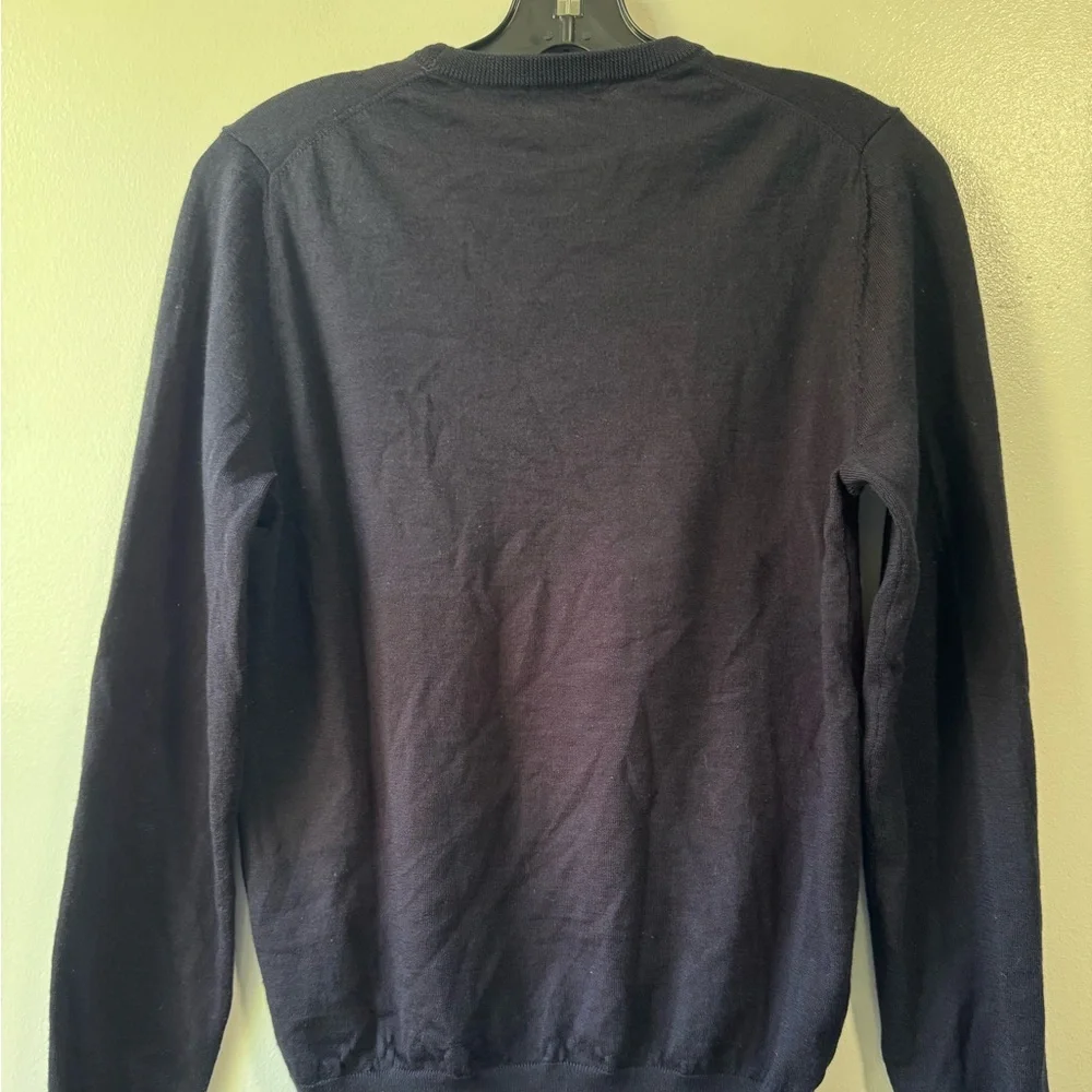 Suitsupply Crew Neck Navy Knit Sweater